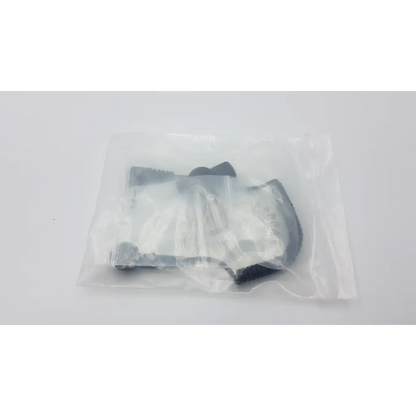 Black and silver metallic carabiner clip in clear packaging for Threat4 SMLO-AT-SH-3.5L remote speaker mic accessory