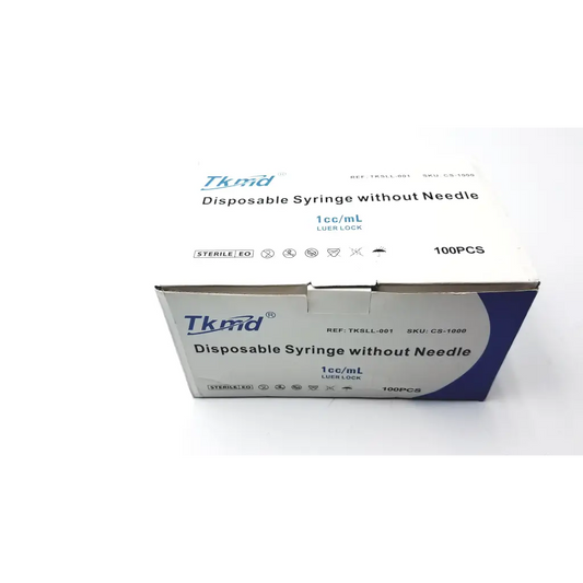 TKMD Disposable Syringe Without Needle 1cc/Ml 100pcs