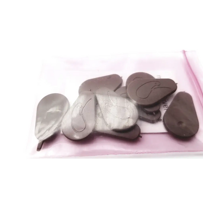 Pear-shaped tool mini receiver 2.0 chocolate pieces with glossy finish and delicate bird line drawings 9ea af5=8