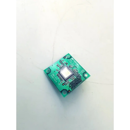 Green rectangular topcon cmos-pcb 4204172010 board with central chip and electronic components mounted on board bbcb3-10a