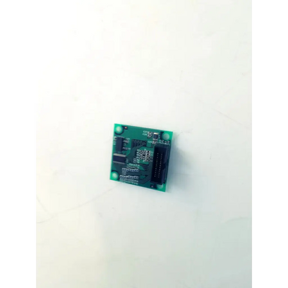 Green rectangular topcon cmos-pcb board bbcb3-10a with black integrated circuits and connector port for electronic use