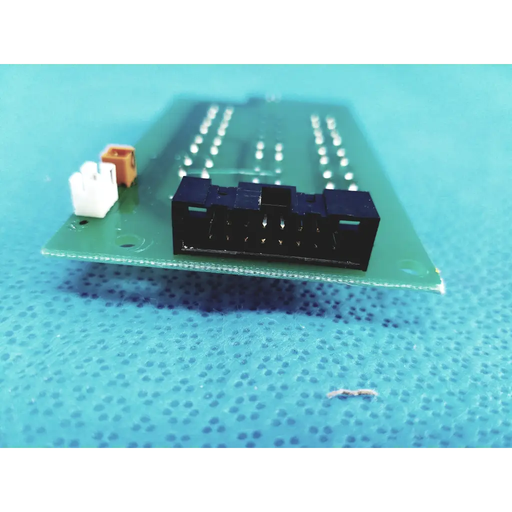 Green control switch pcb board with black and white connectors for topcon trc-nw300 model 4050246010