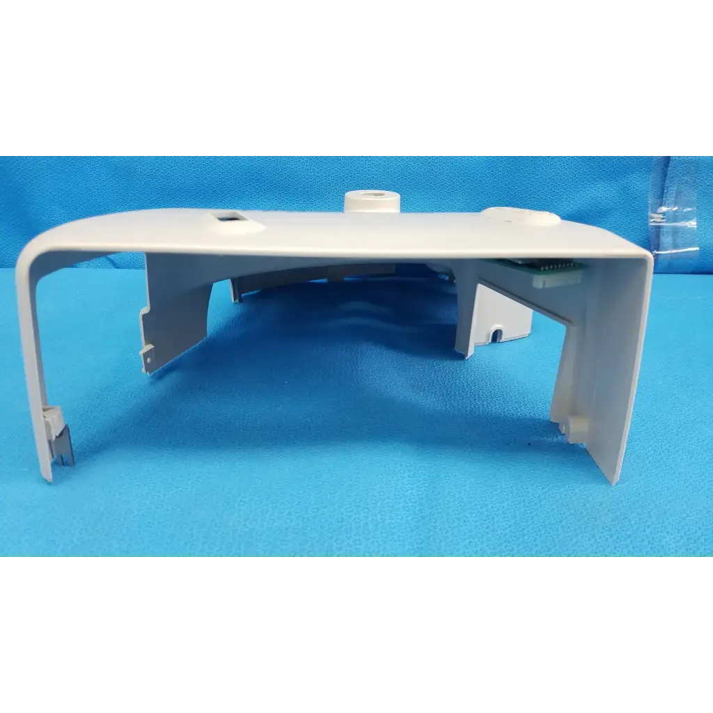White plastic housing body shroud with curved arms for topcon trc-nw6s retinal camera side panel
