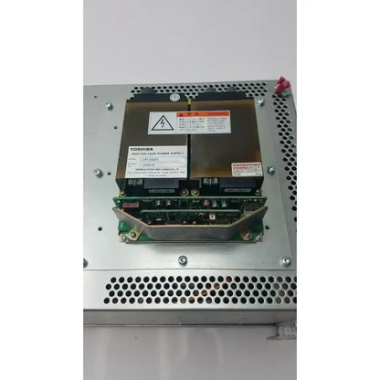 Toshiba high voltage power supply vp-33327 with black casing and silver metallic mounting plate for voltage power control