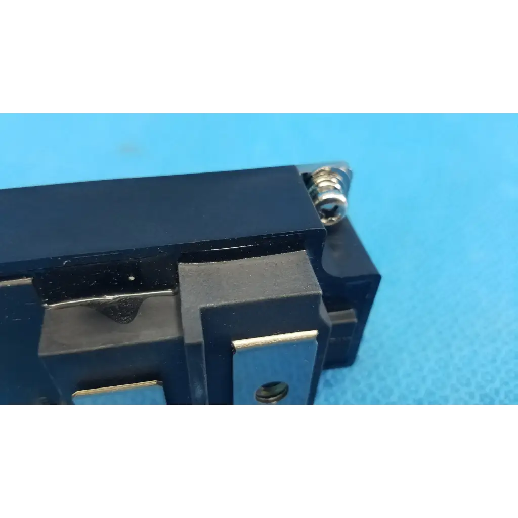 Black rectangular Toshiba mg400j1us51 igbt power module with metallic screw and silver plate for retinal camera use