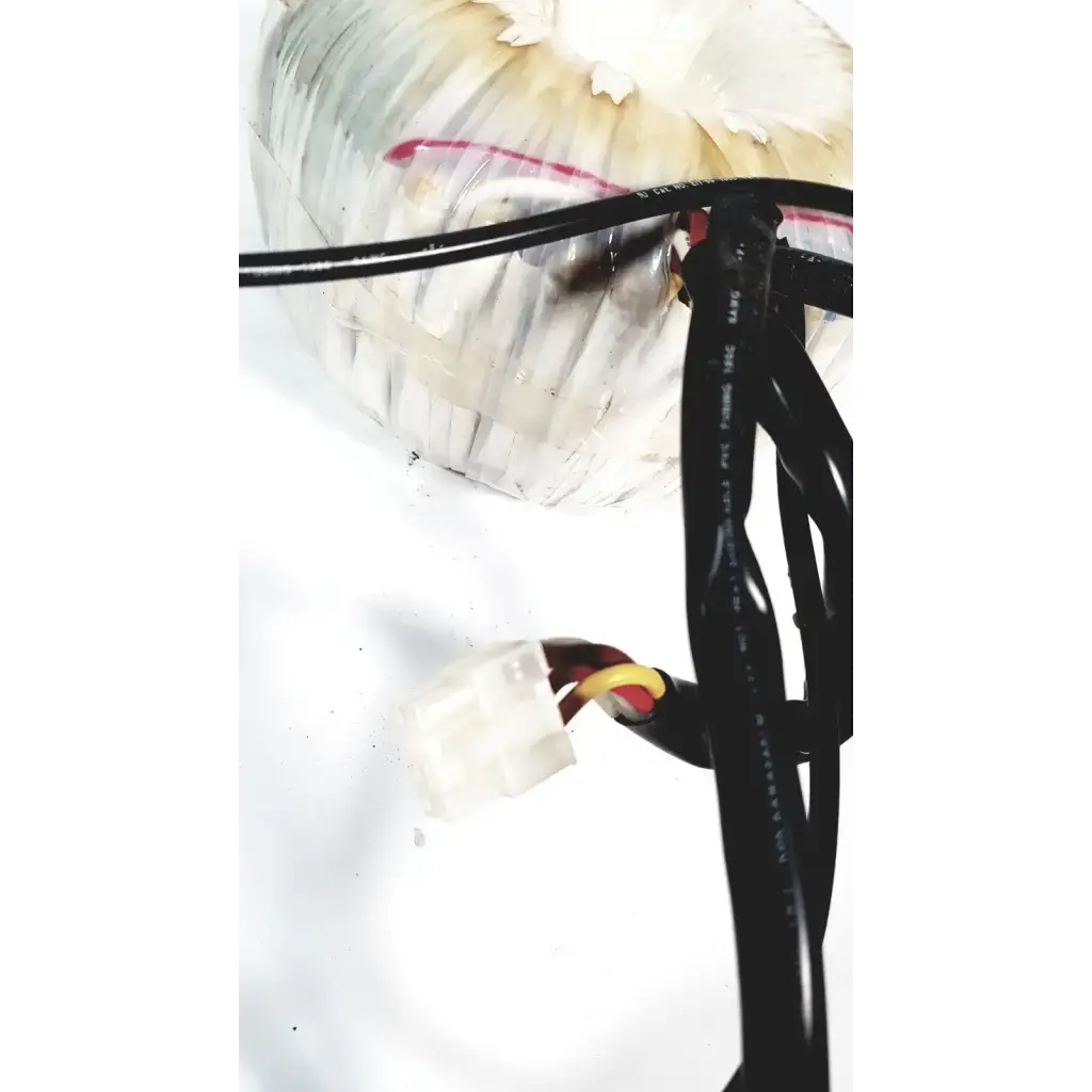 Black electrical cable with clear plastic connector and multicolored wires for toshiba transformer bsm31-4471e xario ultrasound