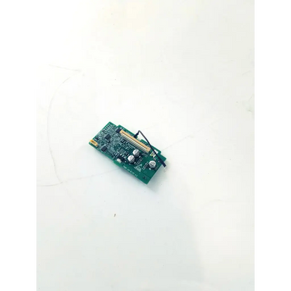 Green TR6F-20-67311 V.C circuit board bbcb3-8b with silver capacitors and gold-colored connector for electronics use