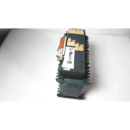 Dark green trafo jordi ch-4950 huttwil transformer with beige and orange terminal blocks for industrial use