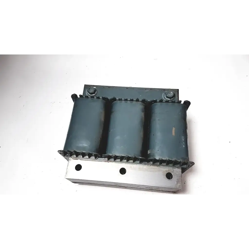 Industrial-grade trafo jordi ch-4950 huttwil transformer with dark gray insulated coils and metallic mounting frame