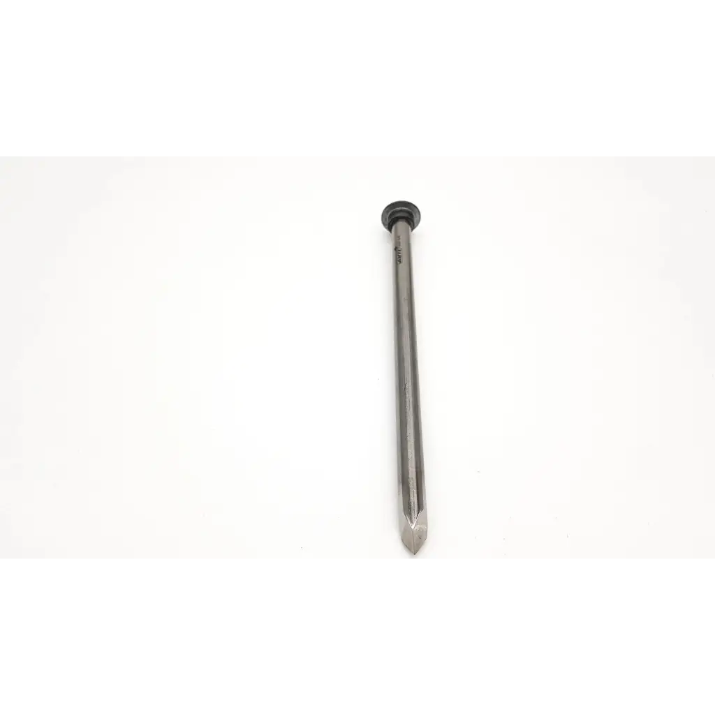 A sleek metallic trocar pyramidal tip 11mm drill bit with a hexagonal shank and pointed tip for precise drilling