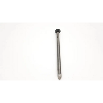 A sleek metallic trocar pyramidal tip 11mm drill bit with a hexagonal shank and pointed tip for precise drilling