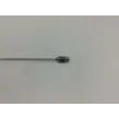 A sleek metallic tulip byron infiltration cannula with a darkened tip and slender shaft for precise infiltration