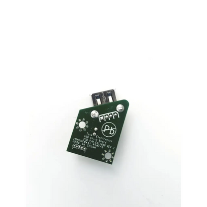 Green tyco electronics usb stick board with black connector and silver screws for reliable electronics usb stick use
