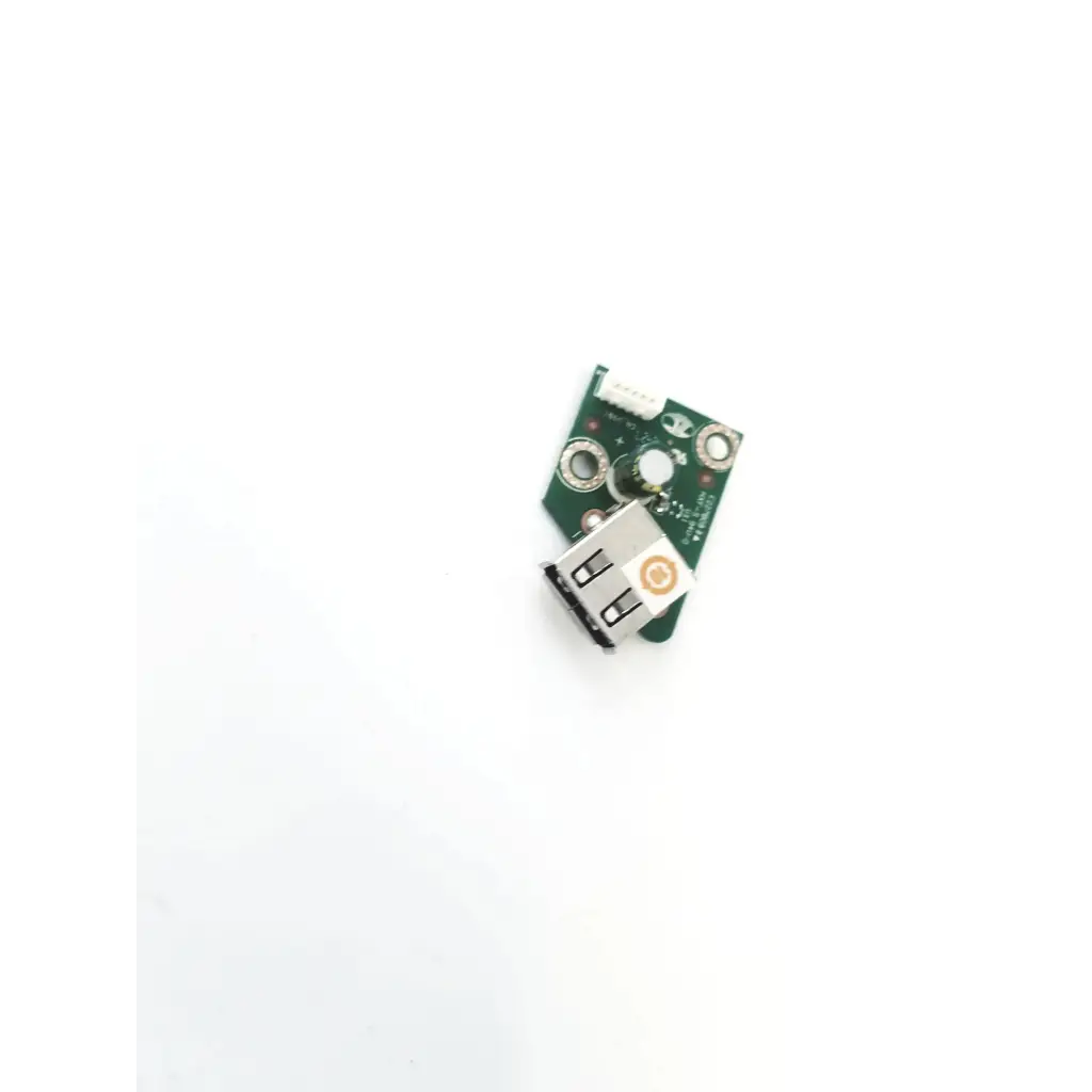 Green circuit board with silver usb port and components in tyco electronics usb stick board e011688 product image