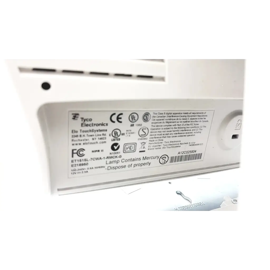 Load image into Gallery viewer, Tyco ELO Touch Screen Monitor ET1515L-7CWA-1-RMCK-G