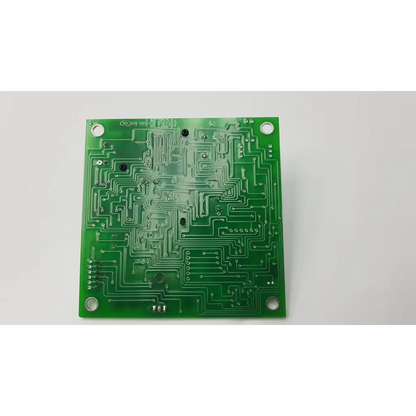 Green rectangular ultrasonic oxygen module pcb board 30-00600-30 rev c with silver conductive traces and mounting holes