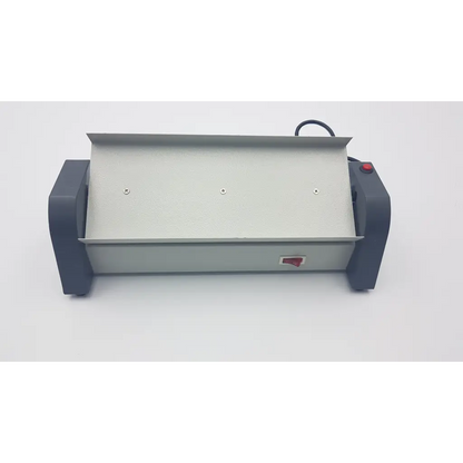 Gray plastic unico test tube rocker ttr-200 with flat rectangular design and black side handles for lab use