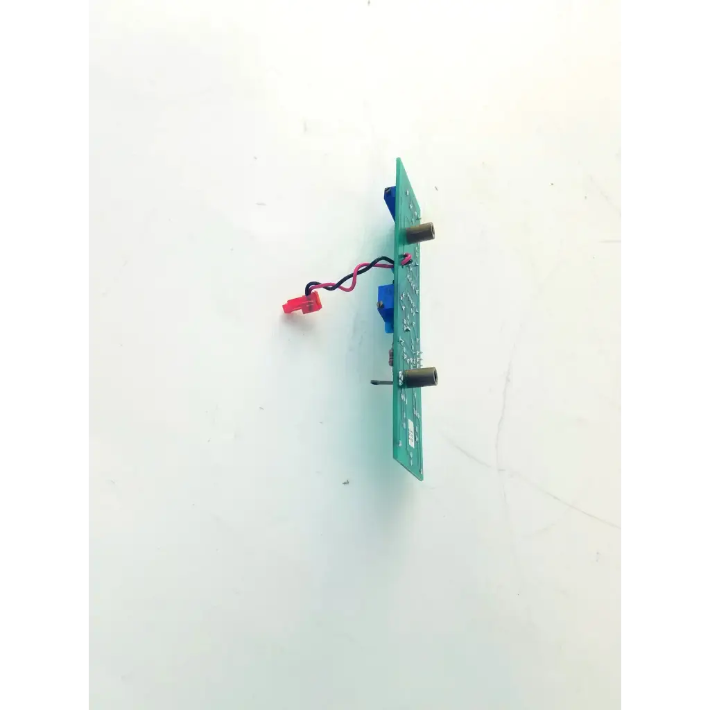 Green uniphase light pc board 005-136 with blue components and red wire connector for bbcb3-9d 22523sm systems