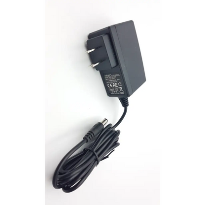 Black plastic upbright adapter xtd-1501000 ac5-383 ac dc adapter with coiled power cord and two-prong plug