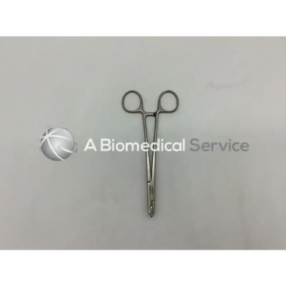 Silver mueller au16660 house gelfoam pressure forceps with rounded handles and pointed tip for surgical use