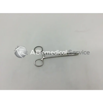 Silver mueller au16660 house gelfoam pressure forceps with polished metallic finish and precision-engineered handles