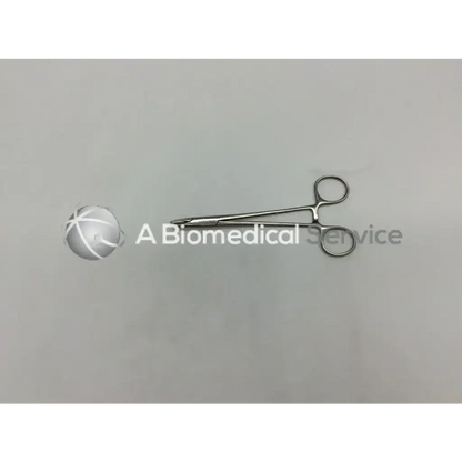 Silver mueller au16660 house gelfoam pressure forceps with polished metallic finish and rounded handles