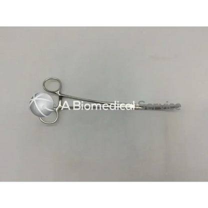 Silver V. Mueller CH 63601 crafoord coarctation forceps with rounded textured head and smooth slender handles