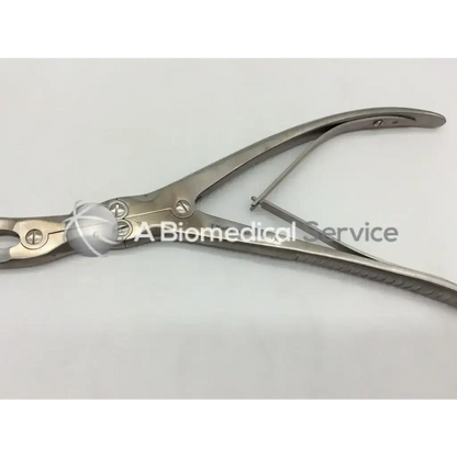 Stainless steel leksell ronguer forceps with polished finish and ergonomic handles for surgical use