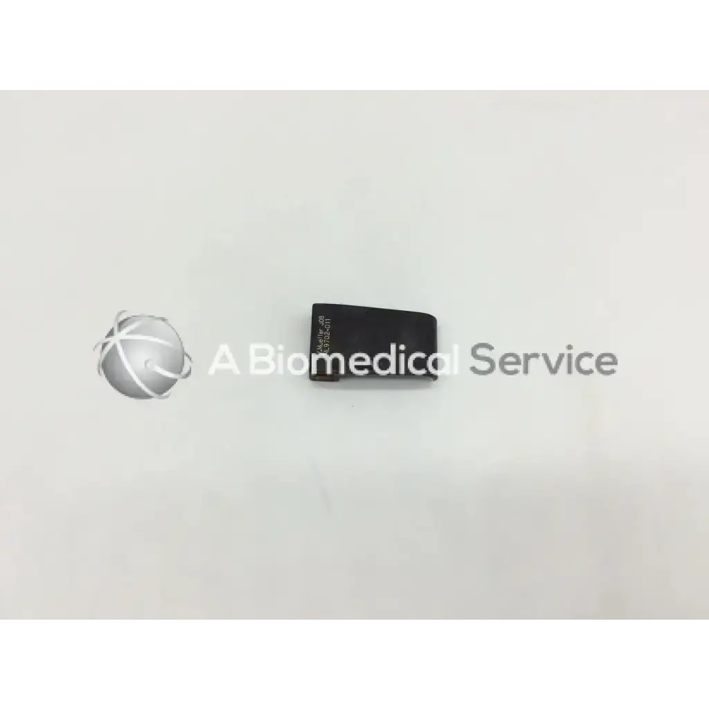 Black rectangular v mueller nl9702-011 retractor blade with engraved text on surface for medical use