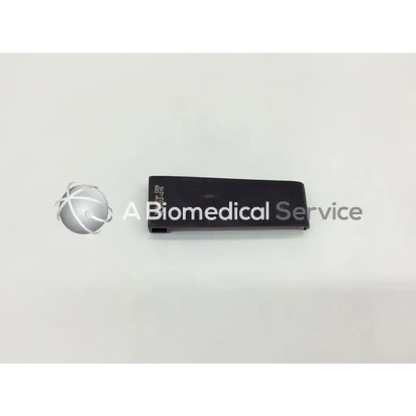 Black rectangular matte mcculloch retractor blade with engraved text for surgical use by v mueller model nl9702-015