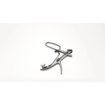 Stainless steel v.mueller rh3700 universal punch handle with polished finish and ergonomic grips for surgical use