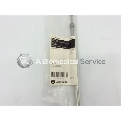 A sterile metallic gray mueller su13008 poole 30fr straight abdominal suction tube in original packaging