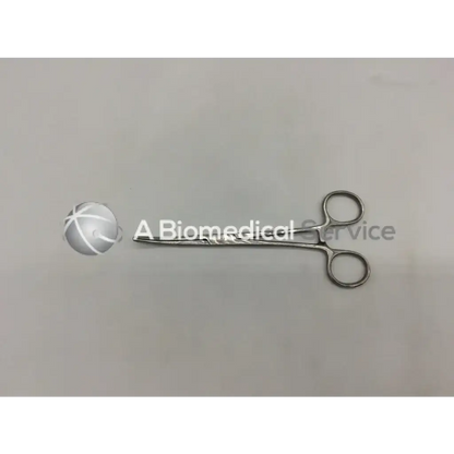 Silver mueller su2760 pean artery forceps with rounded handles and polished smooth metallic finish