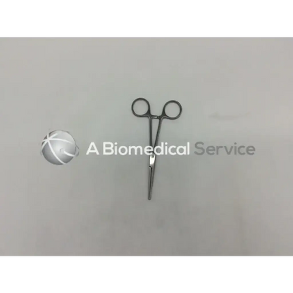 Silver stainless steel mueller su2790 forceps with rounded handles and pointed tapered tips for surgical use