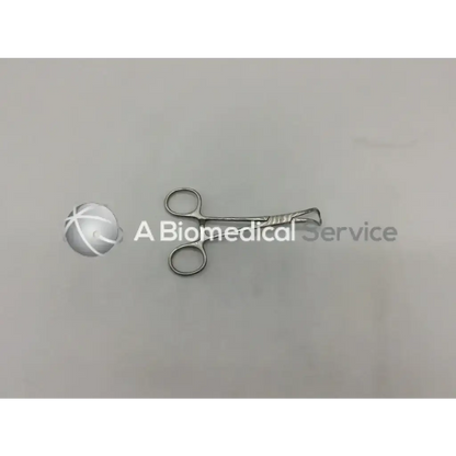 Silver mueller su2905 towel forceps with polished metallic finish and ergonomic handles for surgical use