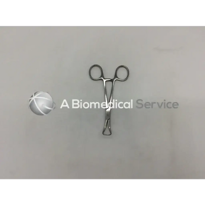 Silver mueller su2905 towel forceps with rounded handles and polished finish surgical clamp design