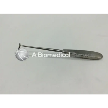 Silver-toned stainless steel v.mueller su3992 deschamps ligature carrier with long slender handle and bulbous end