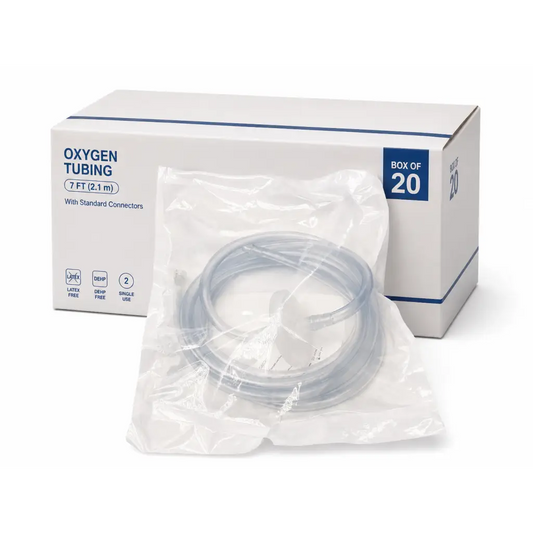 Clear transparent co2 source tubing with luer connector packaged sterile box of 20