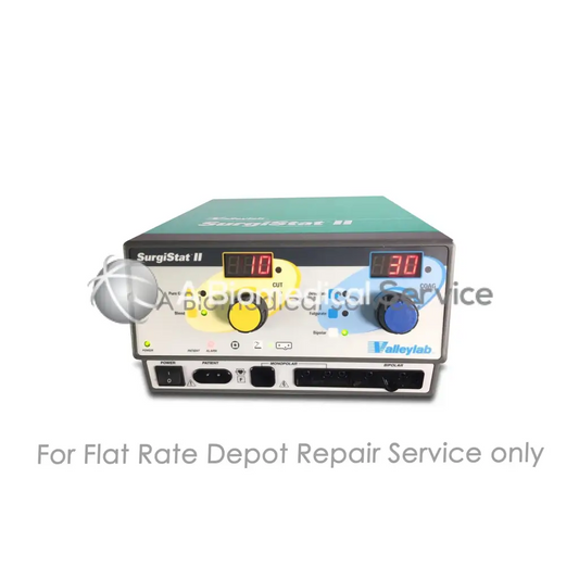 Valleylab surgistat ii esu electrosurgical unit with green top and digital display for medical equipment repair service