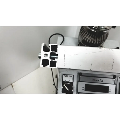 White aluminum i-beam with black cutouts and threaded bolt on turbo-v 301-ag navigator vacuum pump system