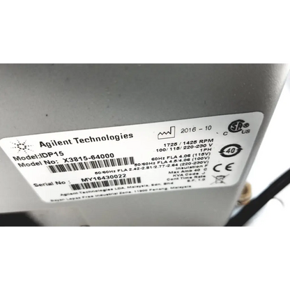 Agilent idp15 industrial power supply with white label for turbo-v 301-ag navigator vacuum pump system