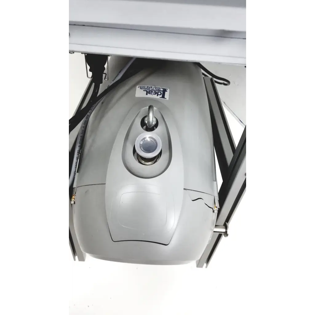 Gray plastic industrial-grade water heater with circular control knob and metallic fittings for turbo-v 301-ag navigator pump system