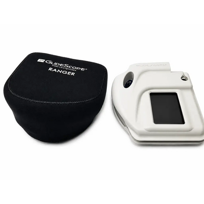 Verathon glidescope ranger white plastic video laryngoscope with silver hinge and black screen biomed certified case