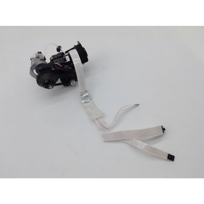 Black and silver Vexta pk268-03a-c44 phase electronic stepping motor camera module with flexible ribbon cable attachments