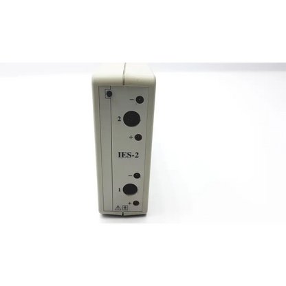 Off-white viasys ies-2 isolated electrical stim device with black circular input output ports for electrical stim use