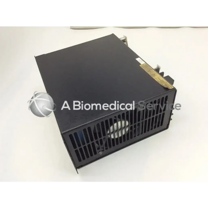 Black rectangular vickers psr4/5-275-7500 servo power supply 230vac 75adc with vented front panel and metallic connectors