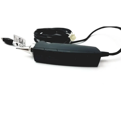 Black handheld video otoscope otocam 300 with silver metallic tip and coiled black power cord for ear inspection