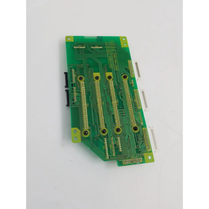 Green printed circuit board with gold connectors and black screws in vjb00t76 series vep00t76 mother circuit board