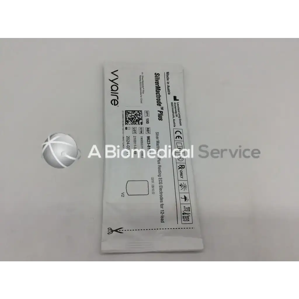Vyaire 9623-810P Silver Mactrode Plus resting ECG