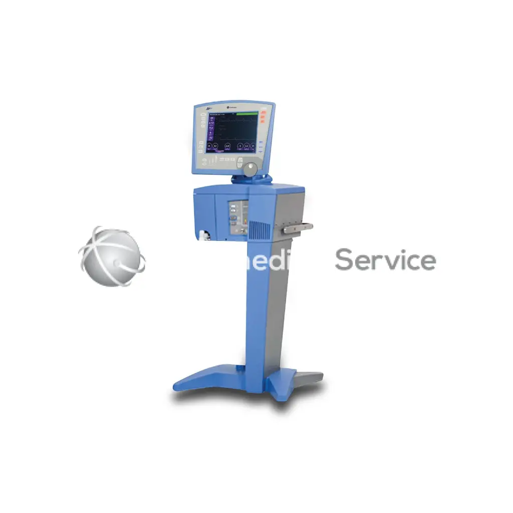 Blue vyaire carefusion avea ventilator with digital display screen and control panel for medical respiratory support